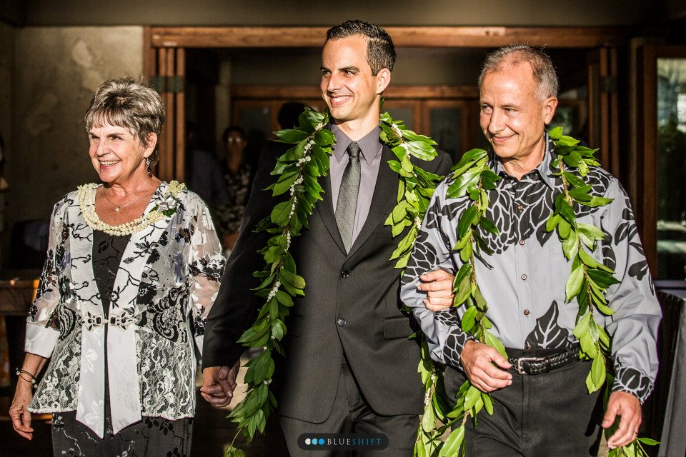 Randy and Susan walk John